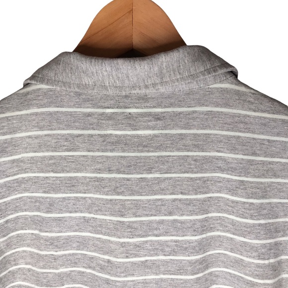 Linksoul Polo Shirt Cotton Performance Golf Shirt Brown Stripes Men’s Large - Picture 9 of 11